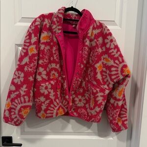 FP Movement by Free People Vibrant Pink and Orange Puffer Jacket